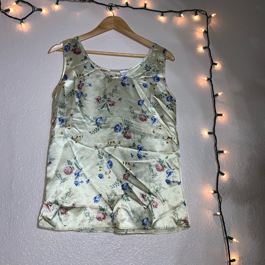 Nwot Vintage Satin Top